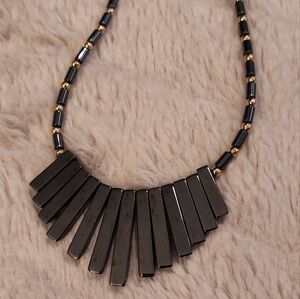Vintage Gun Metal Statement Necklace